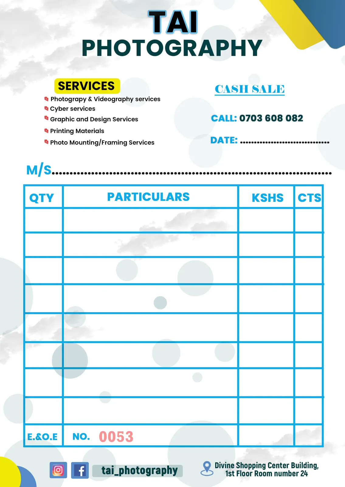 Invoice Booklet